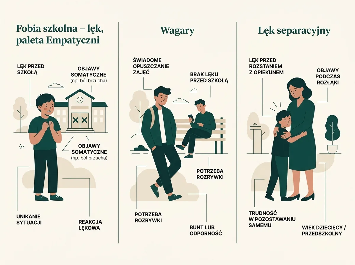 Ilustracja: Jakie objawy somatyczne i emocjonalne powinny zapalić czerwoną lampkę