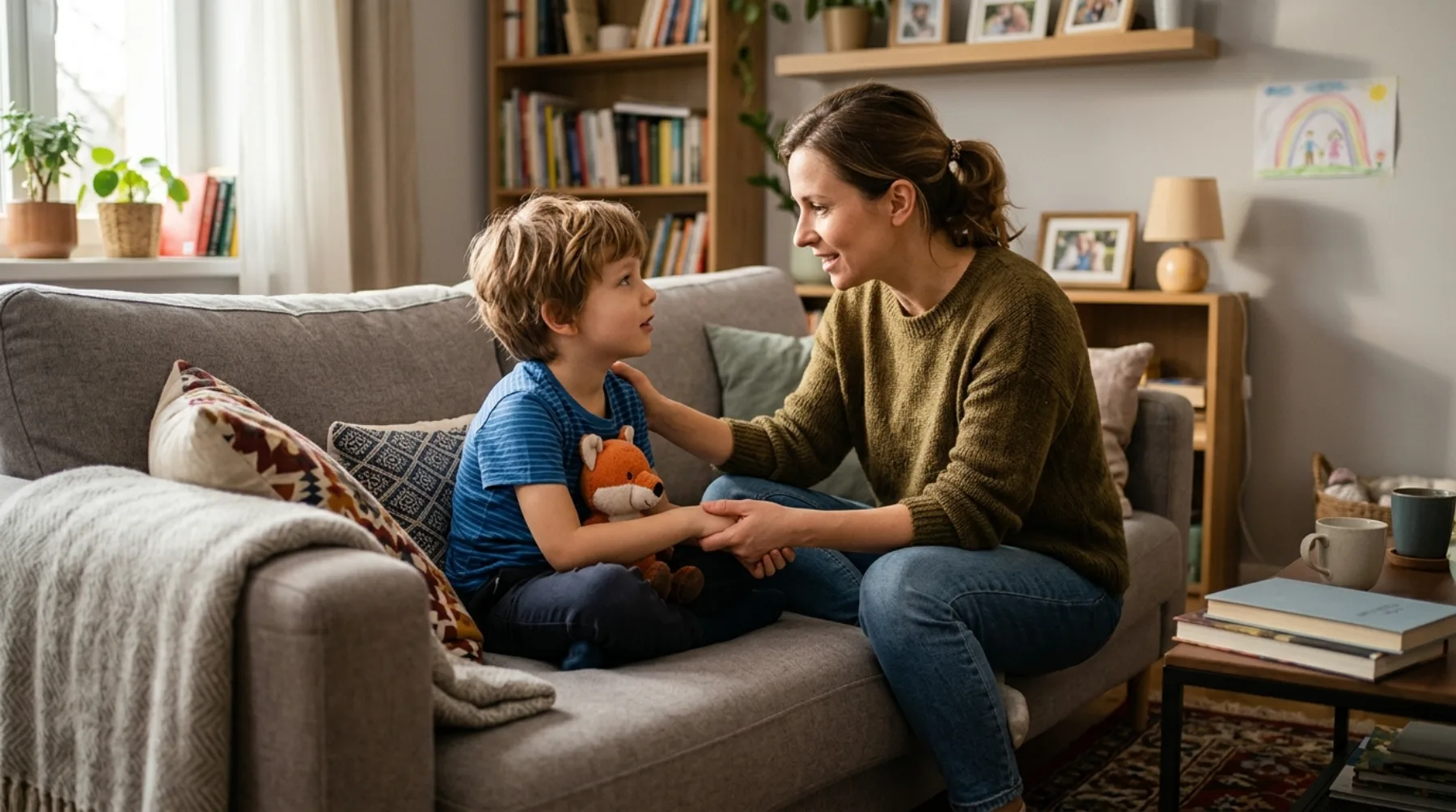Ilustracja: Skąd bierze się lęk u dziecka? Przyczyny i czynniki ryzyka