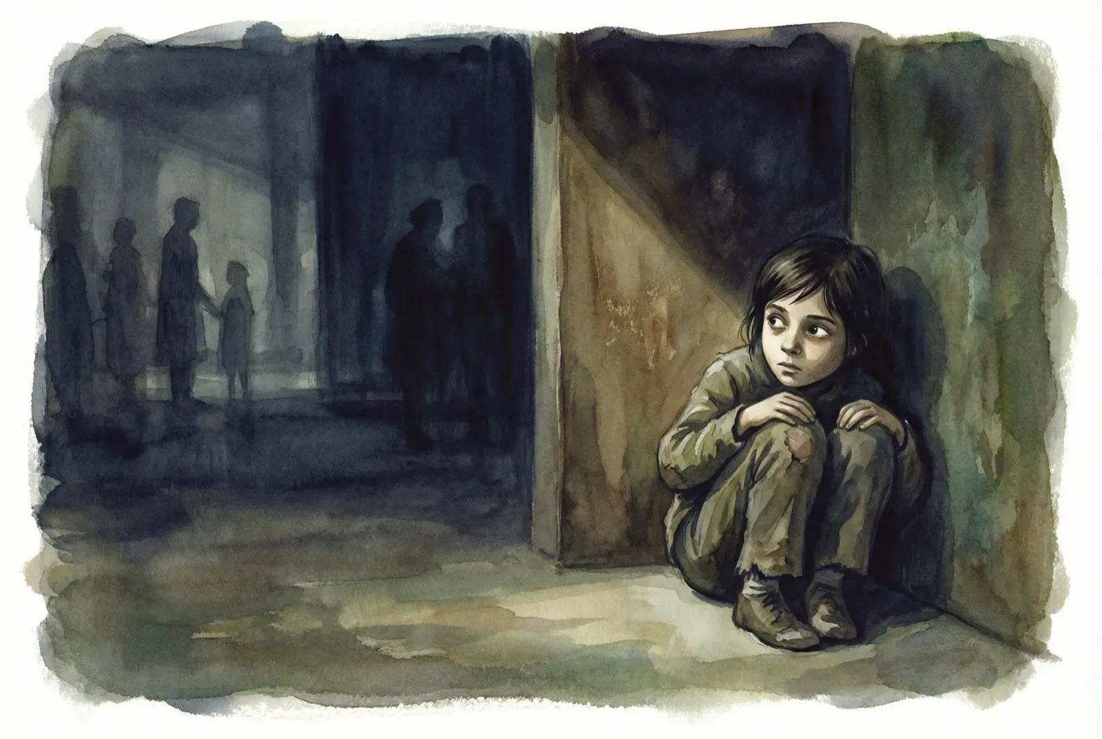 Dziecko w rodzinie alkoholowej - samotność i niepewność