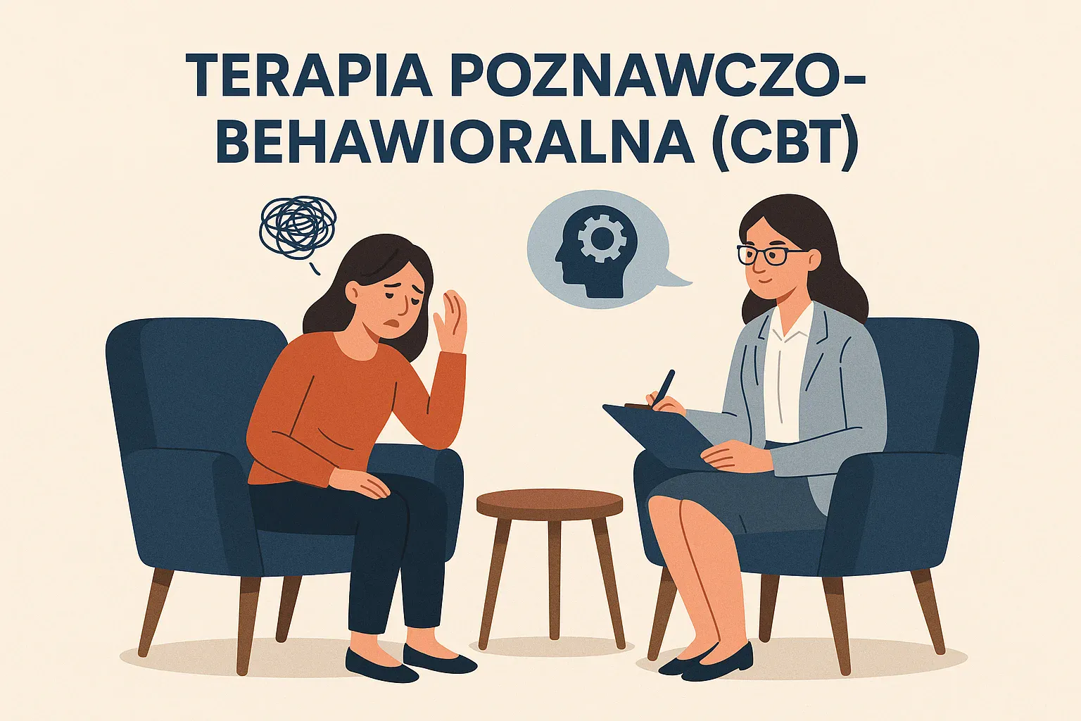 Terapia poznawczo-behawioralna CBT - sesja z psychoterapeutą