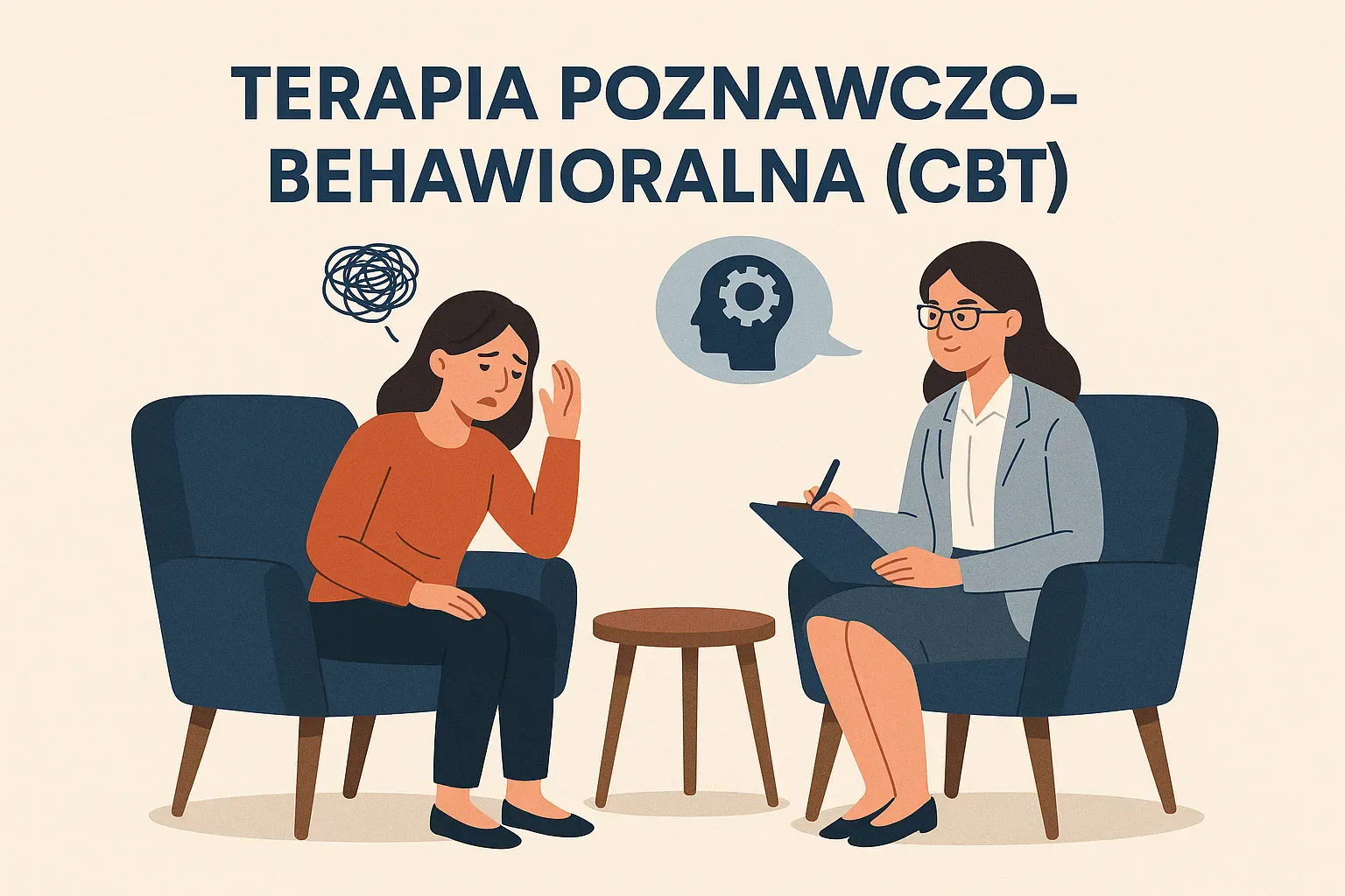 Terapia poznawczo-behawioralna CBT - sesja z psychoterapeutą