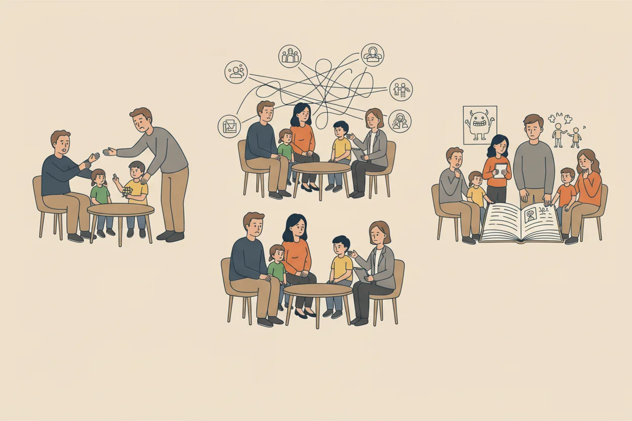 Rodzaje terapii rodzinnej - psychoterapia systemowa, psychoanalityczna i behawioralna