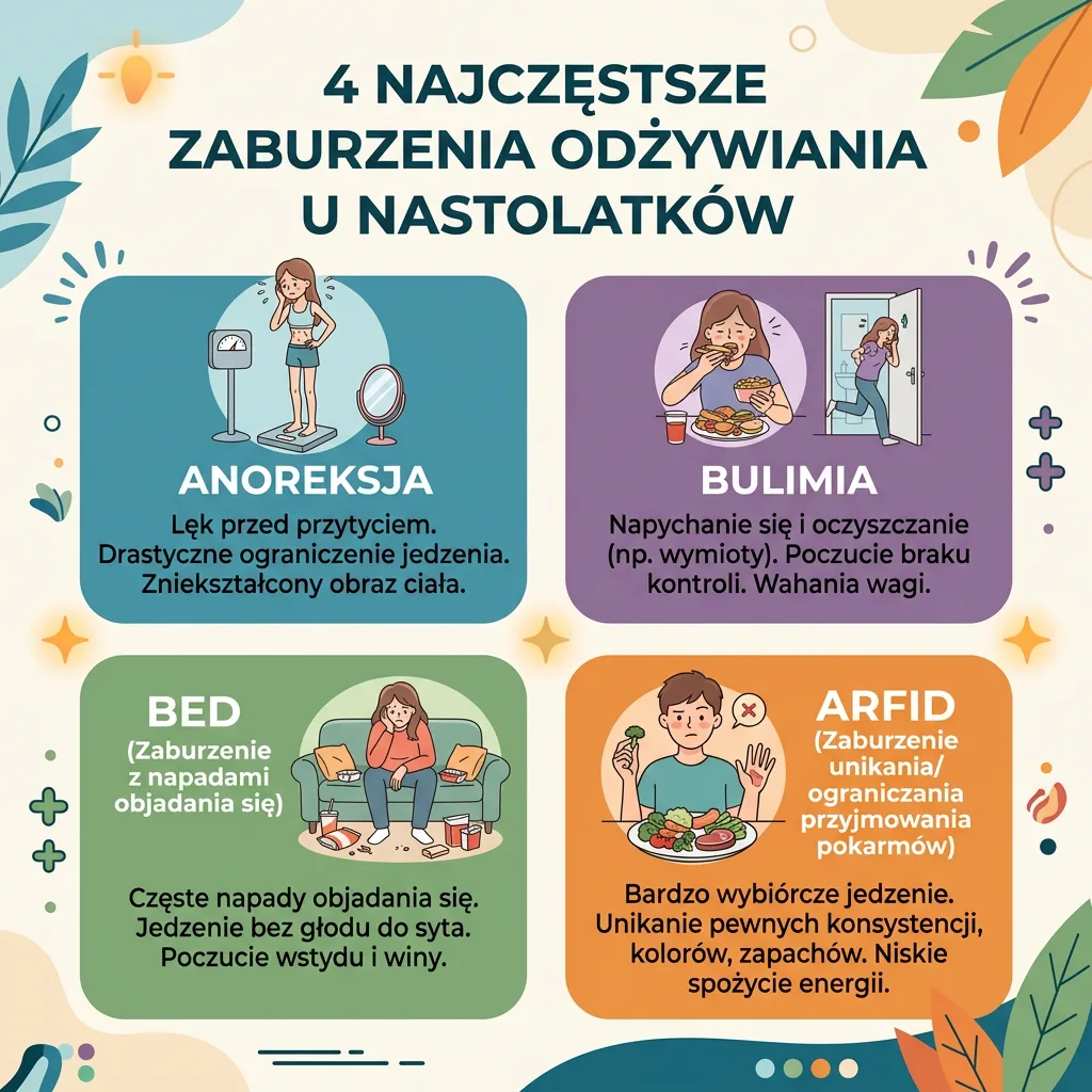 Ilustracja: Jakie są wczesne sygnały ostrzegawcze anoreksji u nastolatki